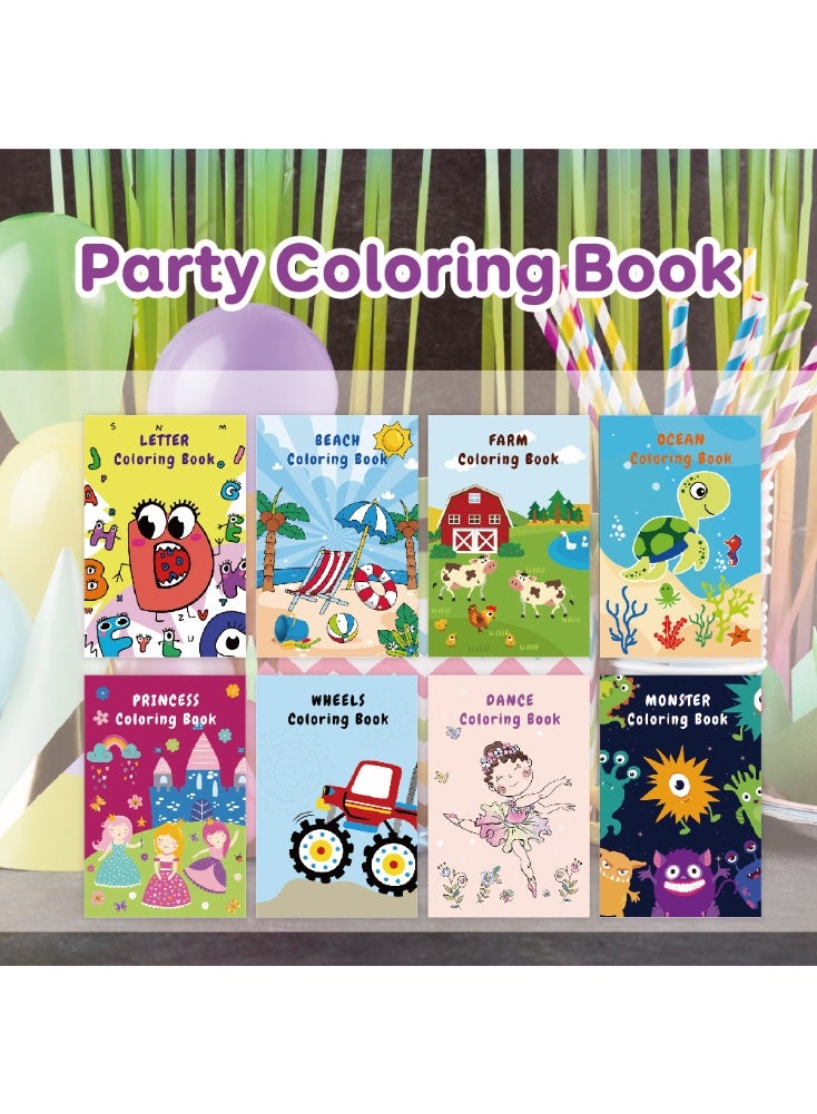 QZ A LOVELY AND COZY COLORING BOOK GIFT SET, CONSISTING OF 8 MINI BOOKS (EACH WITH 12 PAGES, FEATURING DIFFERENT THEMES). iT IS SUITABLE FOR ADULTS AND CHILDREN TO RELIEVE STRESS, PROMOTE EARLY LEARNING AND DEVELOP CONCENTRATION. iT IS ALSO SUITABLE FOR CREATING A COZY MOMENT (SUITABLE FOR CHILDREN AGED 3 TO 8) - Image 1
